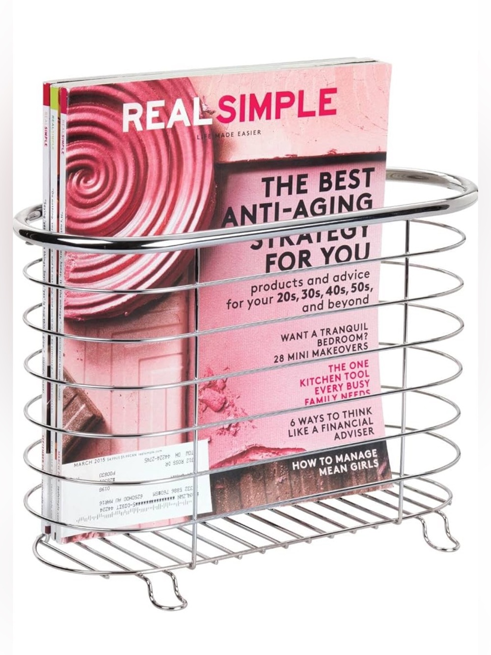 2 Chrome Wire Magazine Rack - Home Storage & Organization - Picture 7 of 11